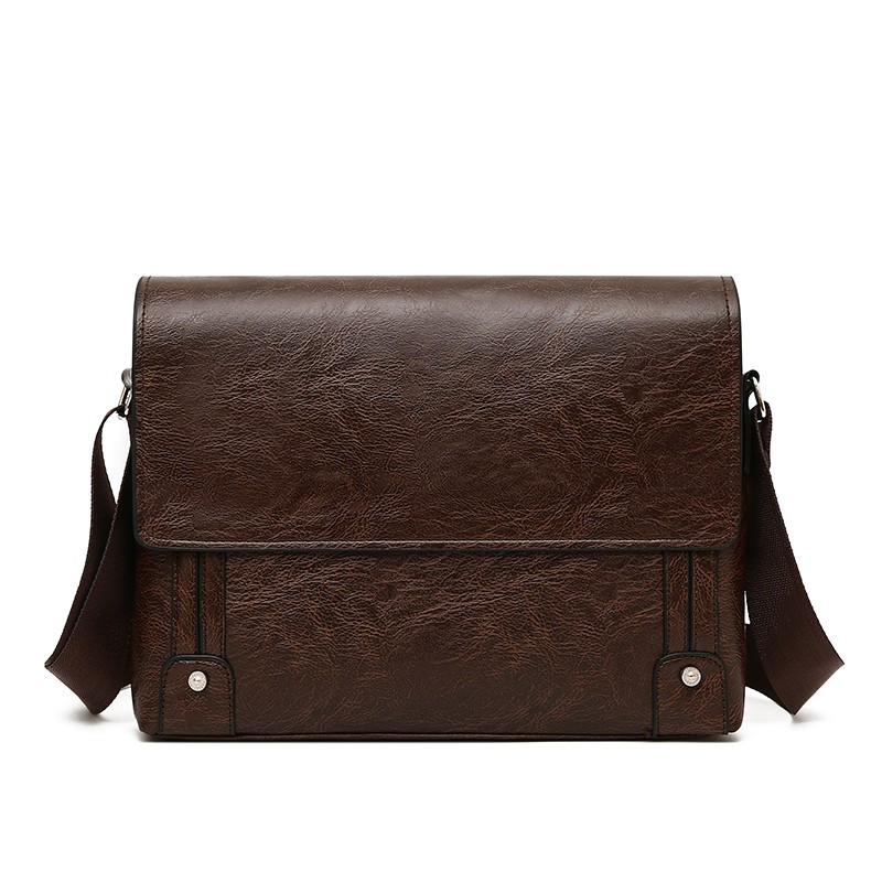 Leather Work Laptop Bag - Aktetas voor heren van PU-leer, Boston-model,