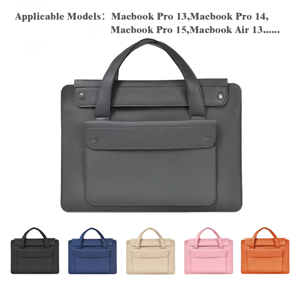 Leather Work Laptop Bag - Laptoptas Handtas Sleeve PU lederen tas