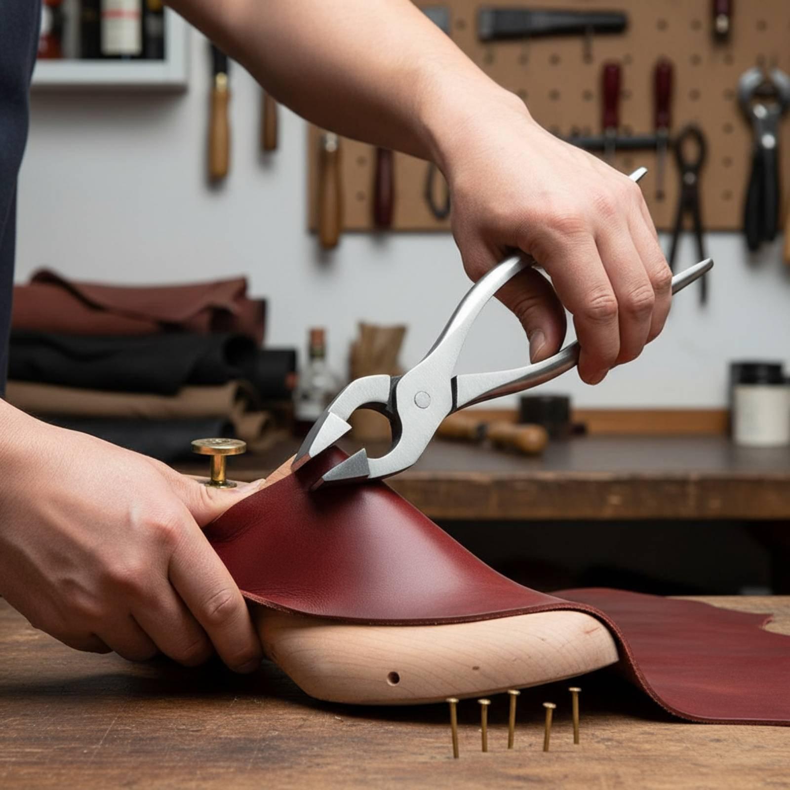 Leatherwork Repairs - Rechte tang voor leerbewerking, onderdeel van