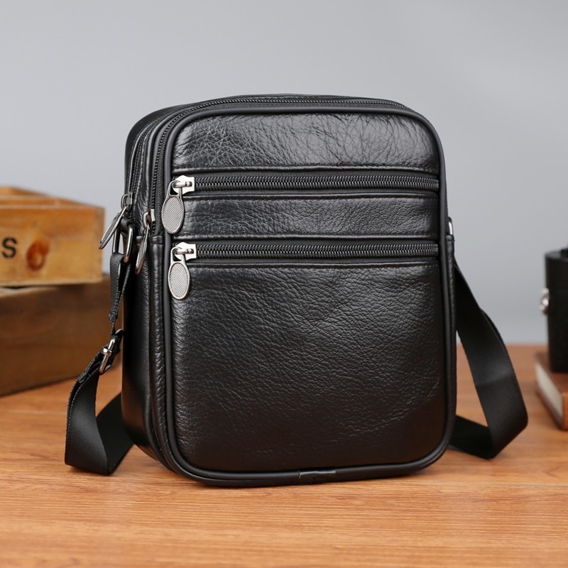 Leather Work Handbags - Schoudertas voor heren Casual handtassen Echt