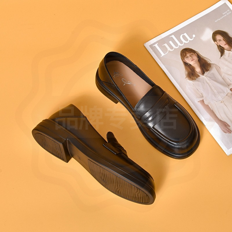 Leather Work Flats Women - 2026 Nieuwe Aankomst Damesschoenen Klassieke Gespschoenen