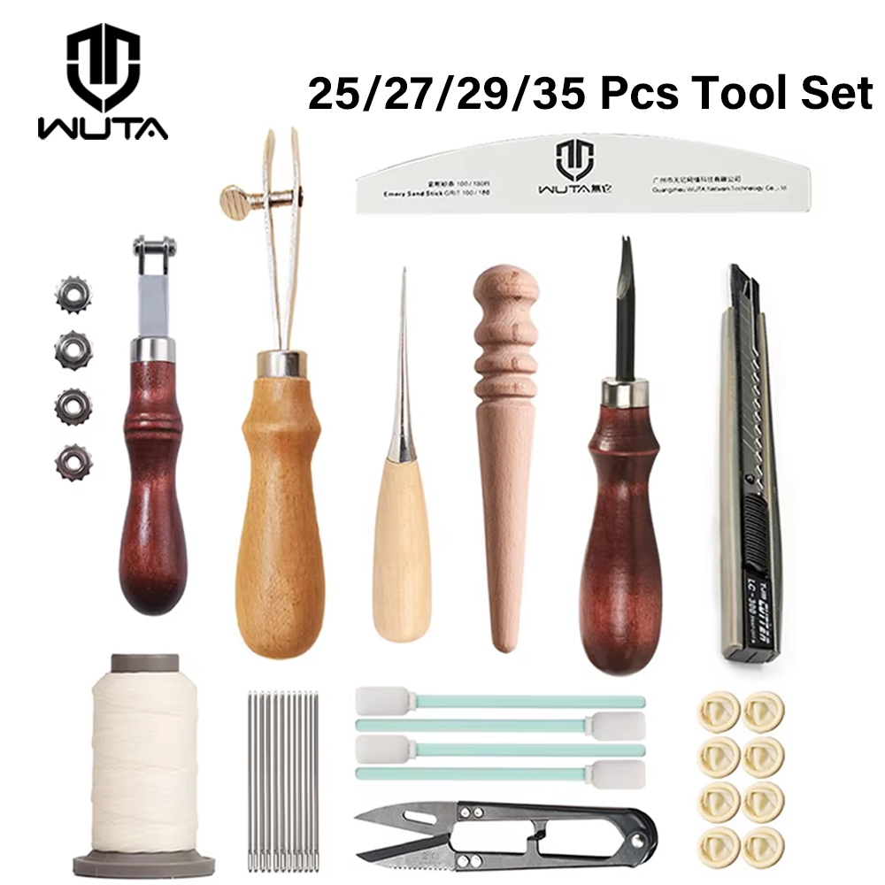 Leatherwork Thread - Wuta Professionele Leer Hobbygereedschappen Kit Hand