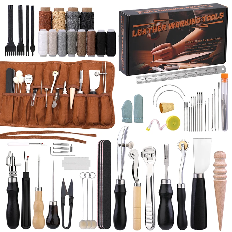Leatherwork Thread - KRABALL Professionele Leather Craft Tool Kit