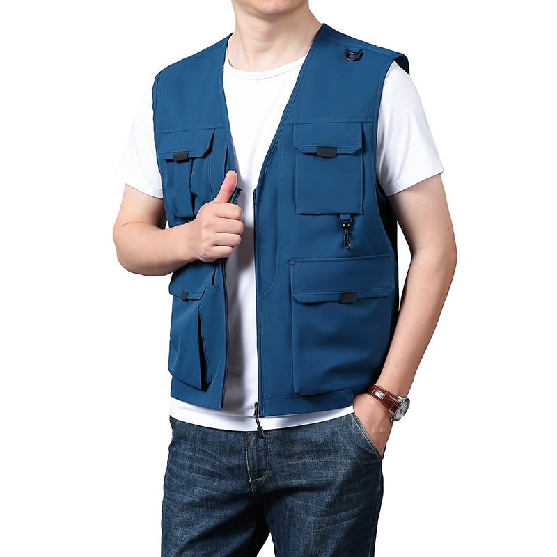 6xl Big Size Multi-Pocket Vest - Leather Work Vest recensie en prijs