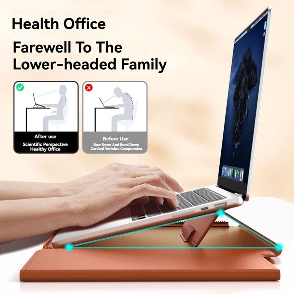 13-14/15-16 Inch Laptophoes Ho - Leather Work Laptop Bag recensie en prijs