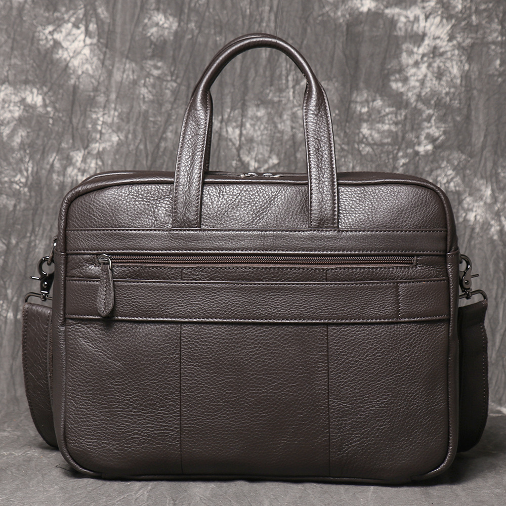 Herenaktentas van echt leer, z - Leather Work Laptop Bag recensie en prijs