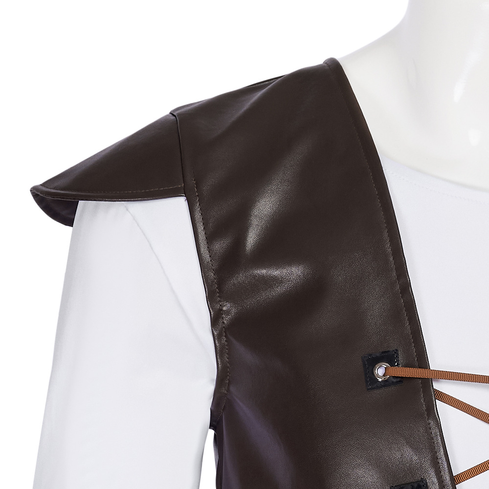 Shrek Cosplay Kostuums Groene  - Leather Work Vest recensie en prijs