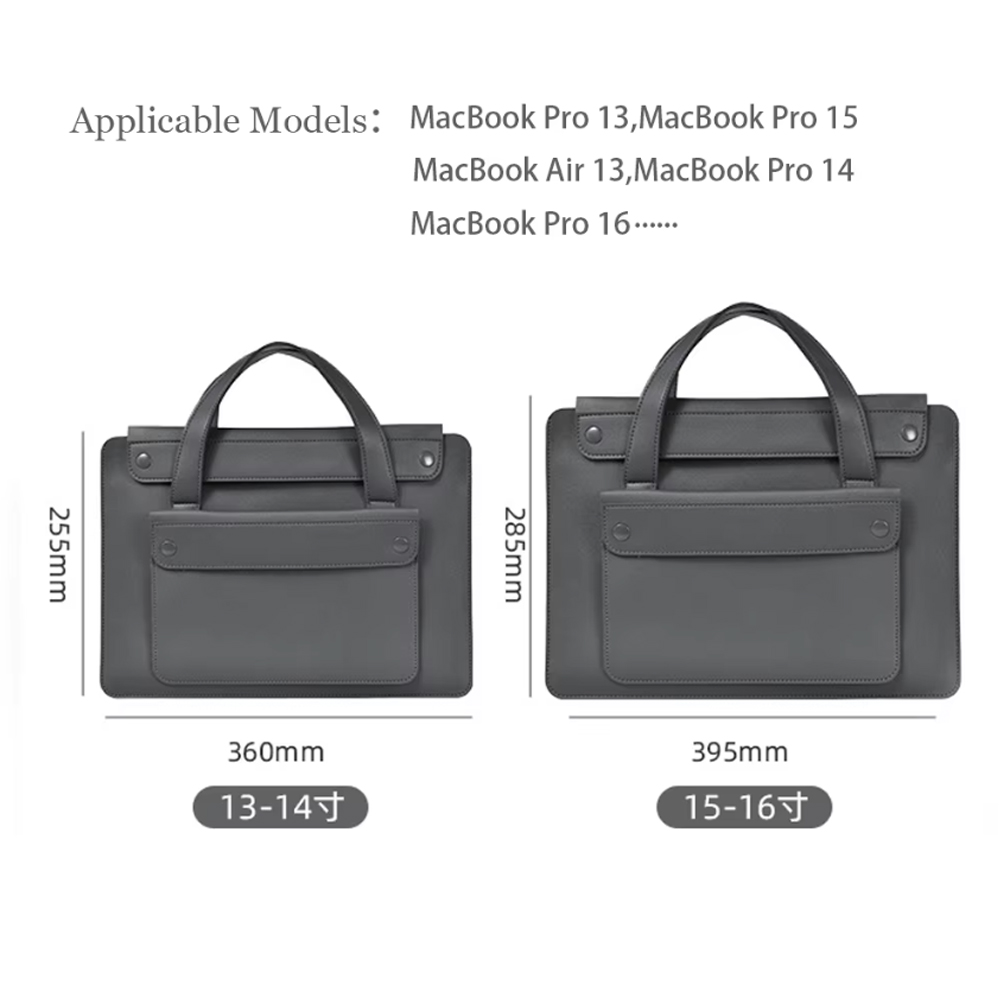 Laptoptas Handtas Sleeve PU le - Leather Work Laptop Bag recensie en prijs