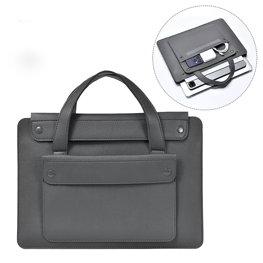 Laptoptas Handtas Sleeve PU le - Leather Work Laptop Bag recensie en prijs