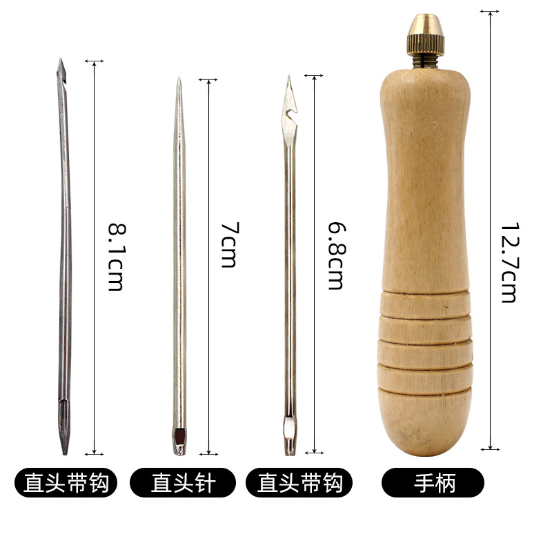 1Set DIY Leder Naai-naald met  - Leatherwork Thread recensie en prijs