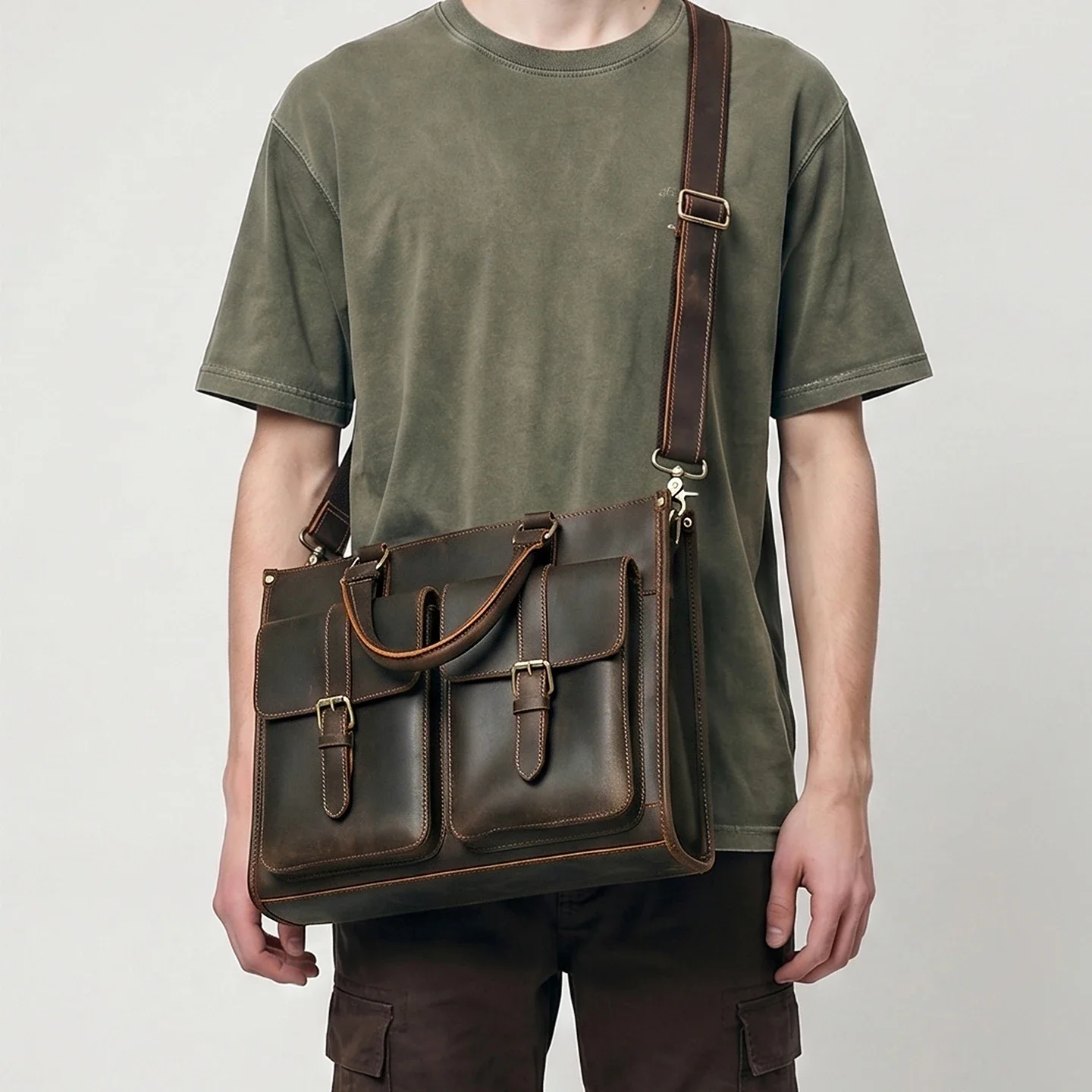Vintage Echt Lederen Heren Sch - Leatherwork Thread recensie en prijs