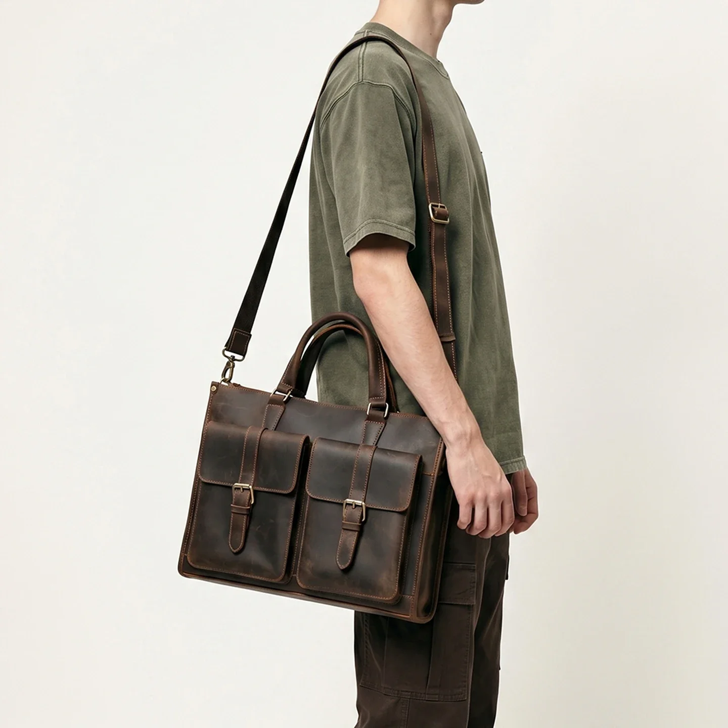 Vintage Echt Lederen Heren Sch - Leatherwork Thread recensie en prijs