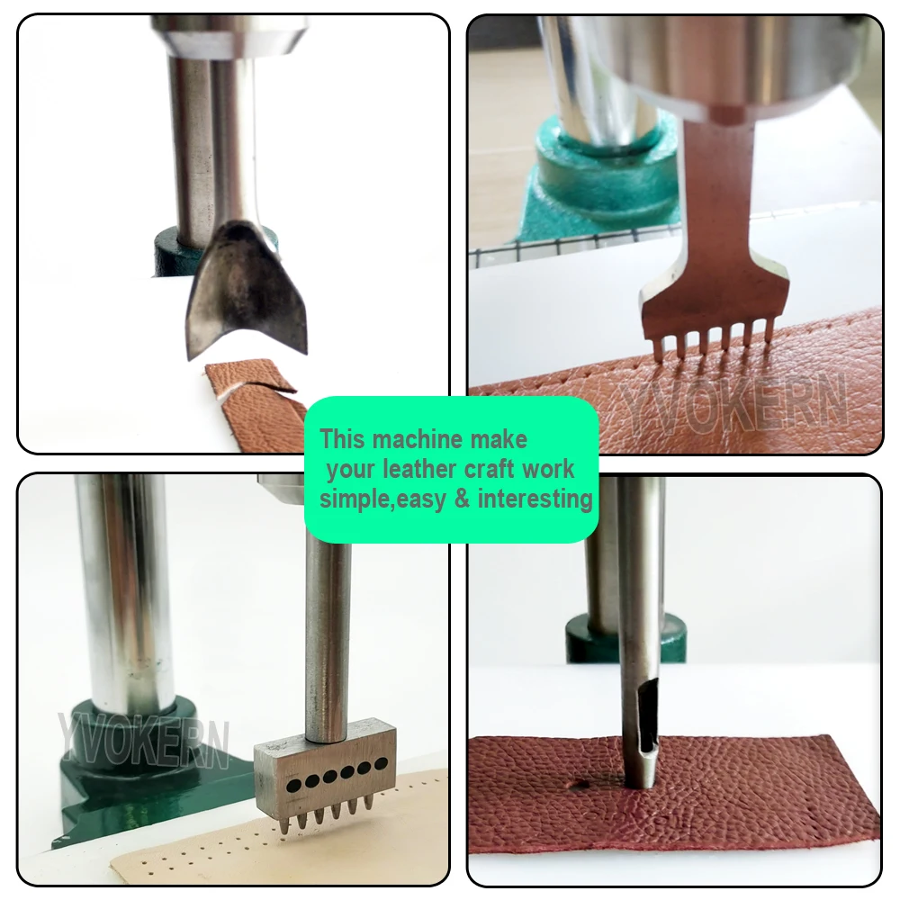 Silent lederen pons gereedscha - Leatherwork Hand Press recensie en prijs