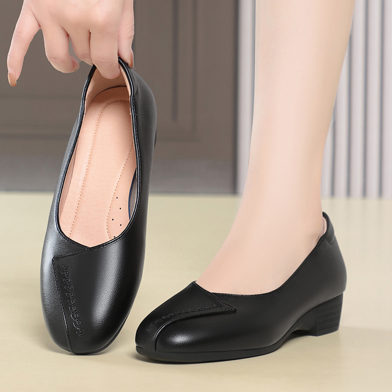 3cm Ademend Comfortabele Platt - Leather Work Flats Women recensie en prijs
