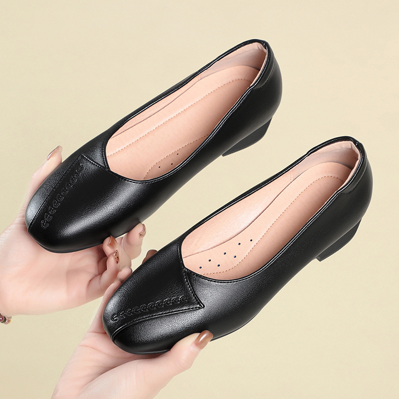 3cm Ademend Comfortabele Platt - Leather Work Flats Women recensie en prijs