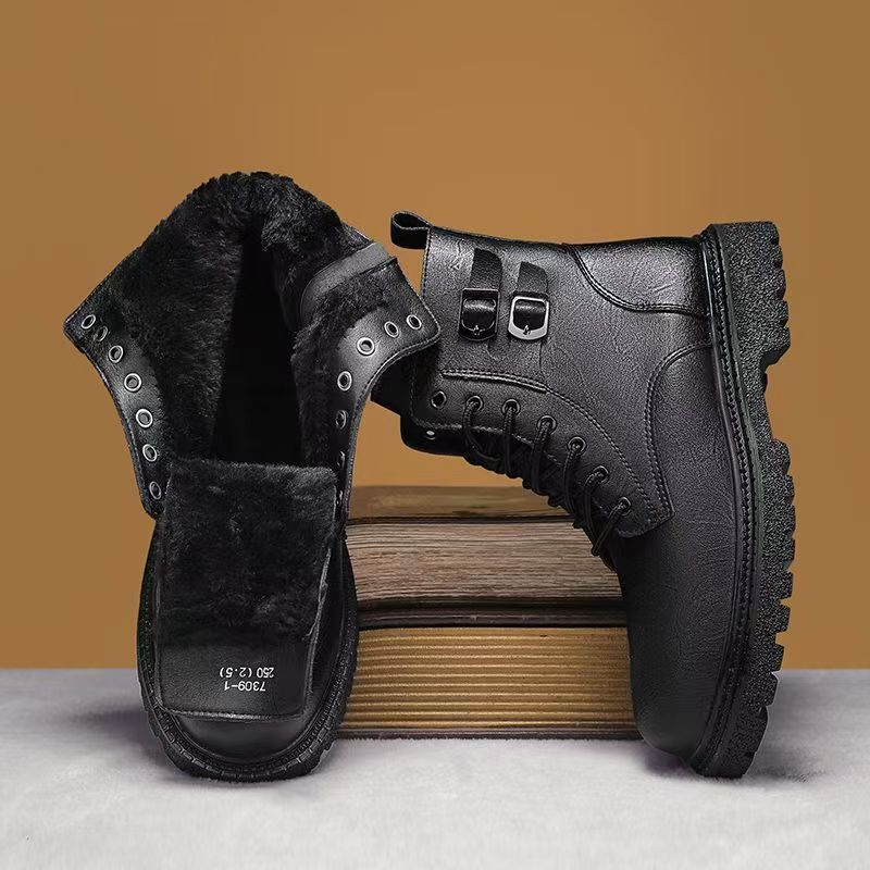 Mannen Herfst Winter Big Size  - Leather Work Boots recensie en prijs