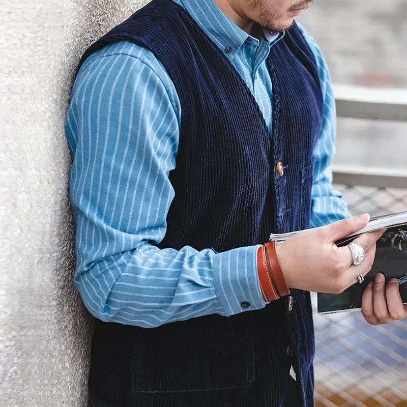 Werkkleding Amerikaans retro v - Leather Work Vest recensie en prijs