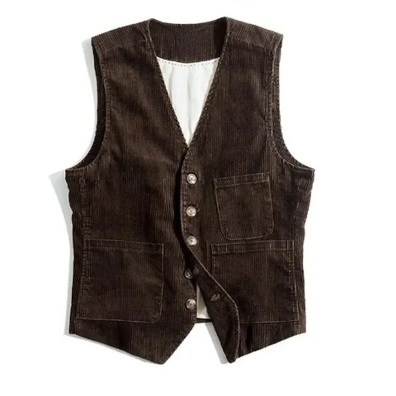 Werkkleding Amerikaans retro v - Leather Work Vest recensie en prijs
