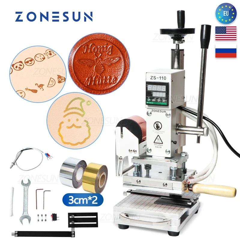 ZONESUN ZS110 Foliedruk Bronzi - Leatherwork Hand Press recensie en prijs