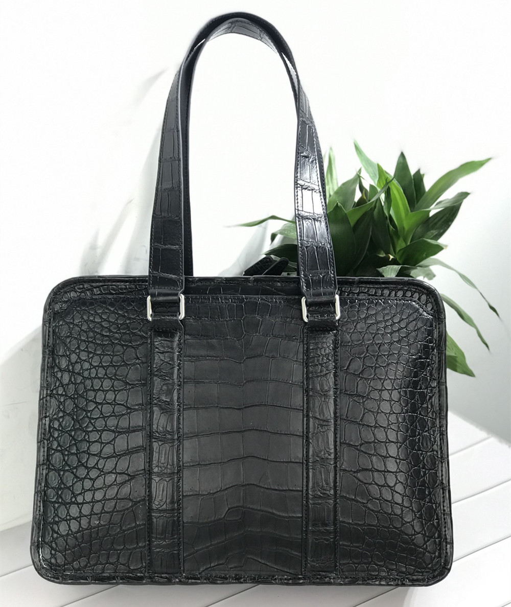 Nieuwe laptoptas van krokodill - Leather Work Handbags recensie en prijs