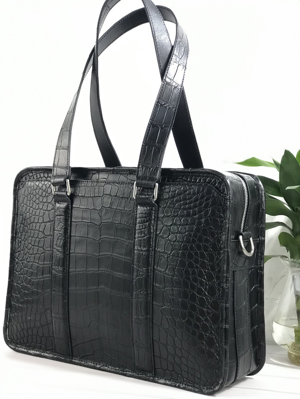 Nieuwe laptoptas van krokodill - Leather Work Handbags recensie en prijs