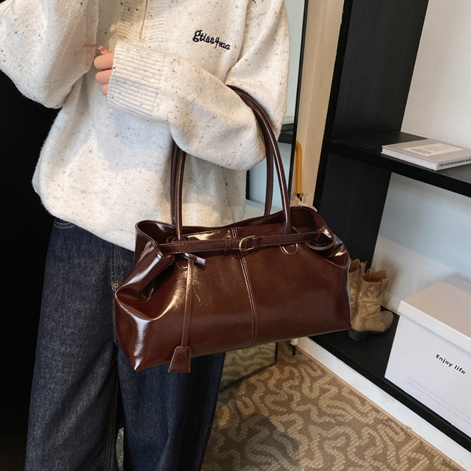 Winterolie PU lederen hobo han - Leather Work Handbags recensie en prijs