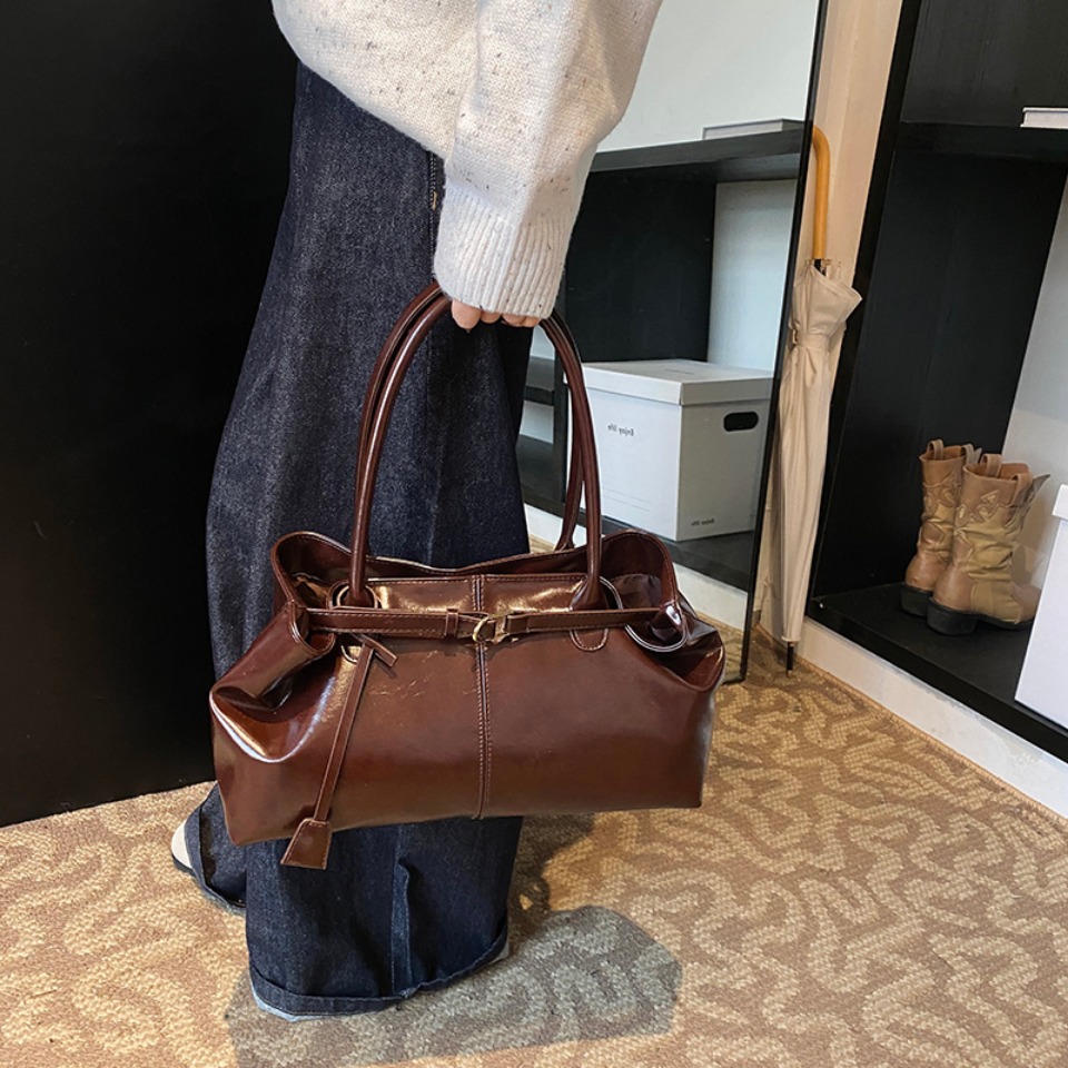 Winterolie PU lederen hobo han - Leather Work Handbags recensie en prijs