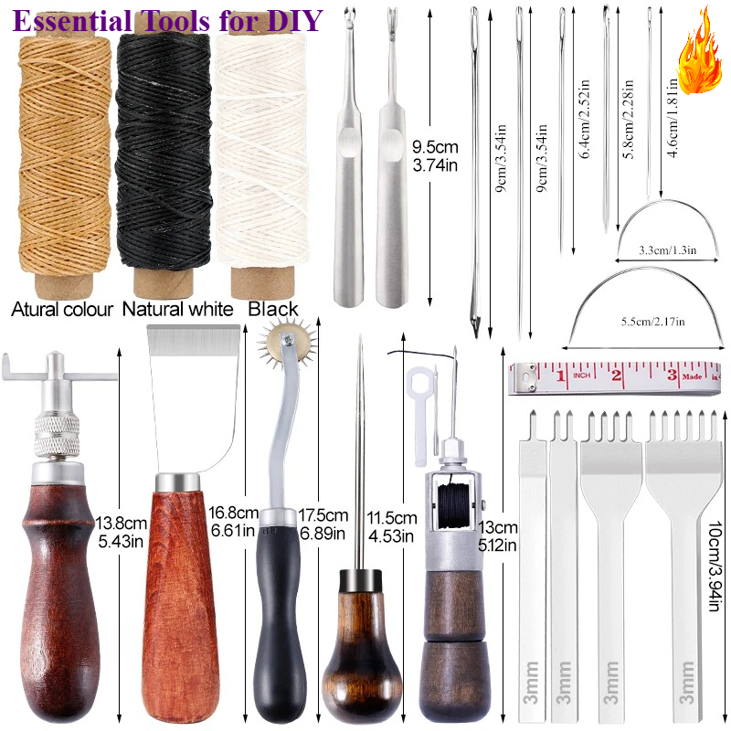 KRABALL Leather Craft Tool Kit - Leatherwork Repairs recensie en prijs