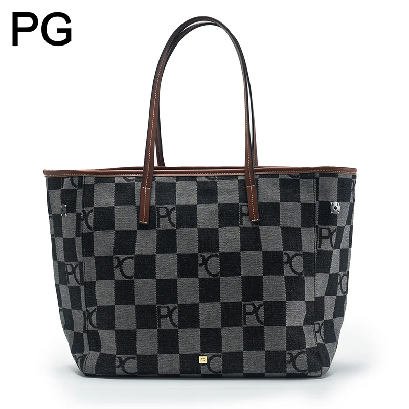 PG Retro Dames Geruite Tote Ba - Leatherwork Letters recensie en prijs