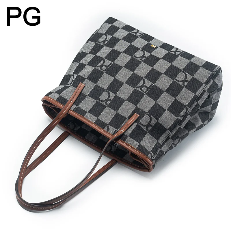 PG Retro Dames Geruite Tote Ba - Leatherwork Letters recensie en prijs