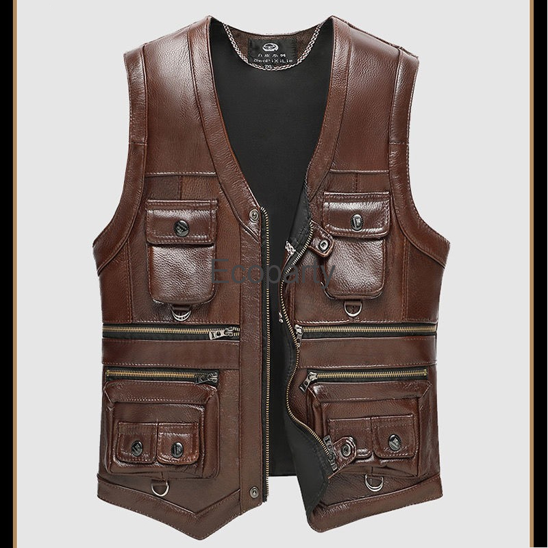 2024 Herfst Winter Leren Vest  - Leather Work Vest recensie en prijs