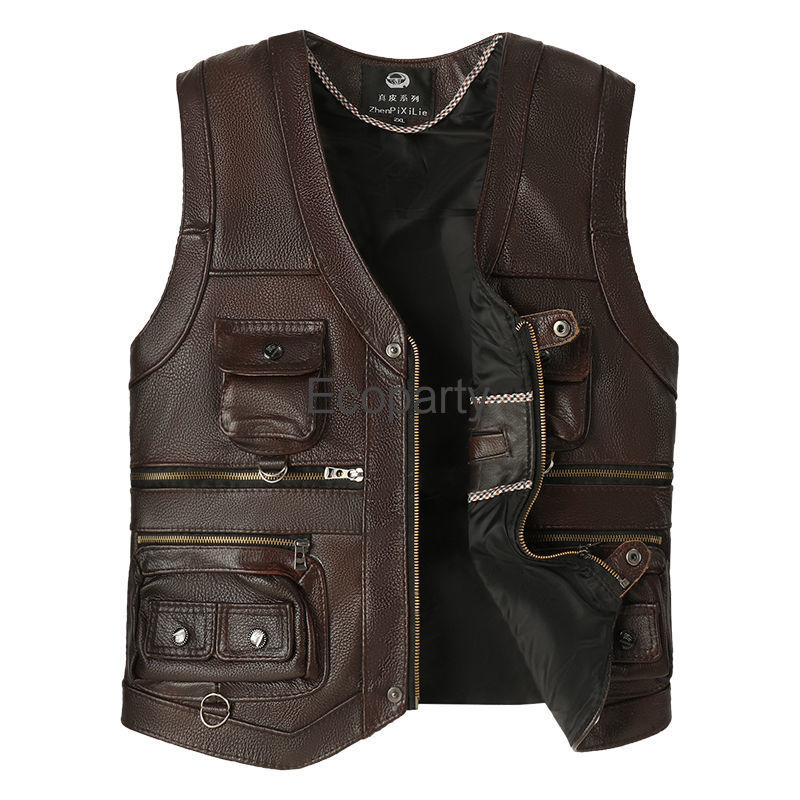 2024 Herfst Winter Leren Vest  - Leather Work Vest recensie en prijs
