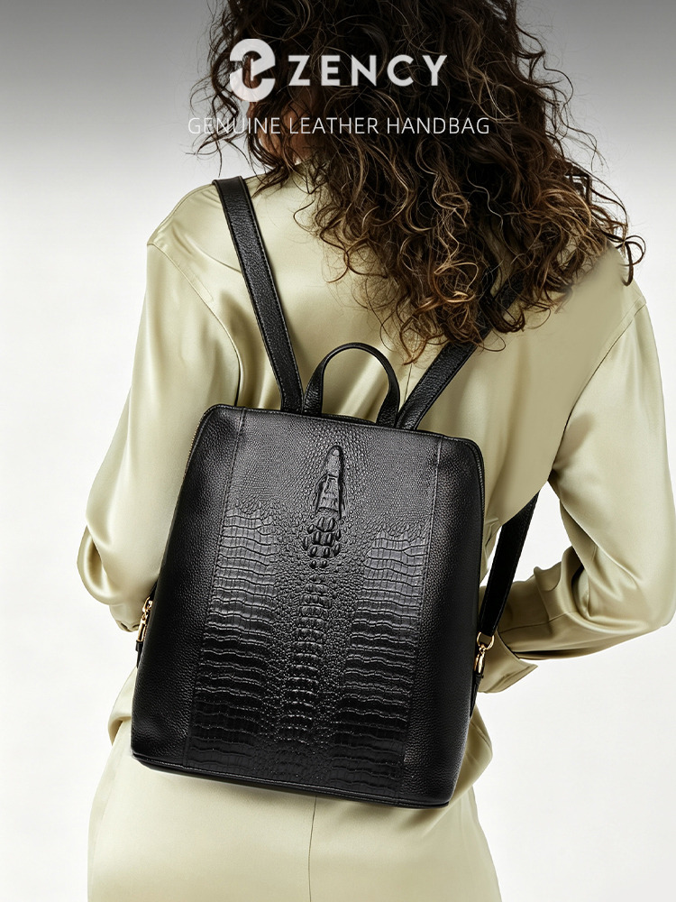 Zency Damesrugzak van krokodil - Leather Work Laptop Bag recensie en prijs